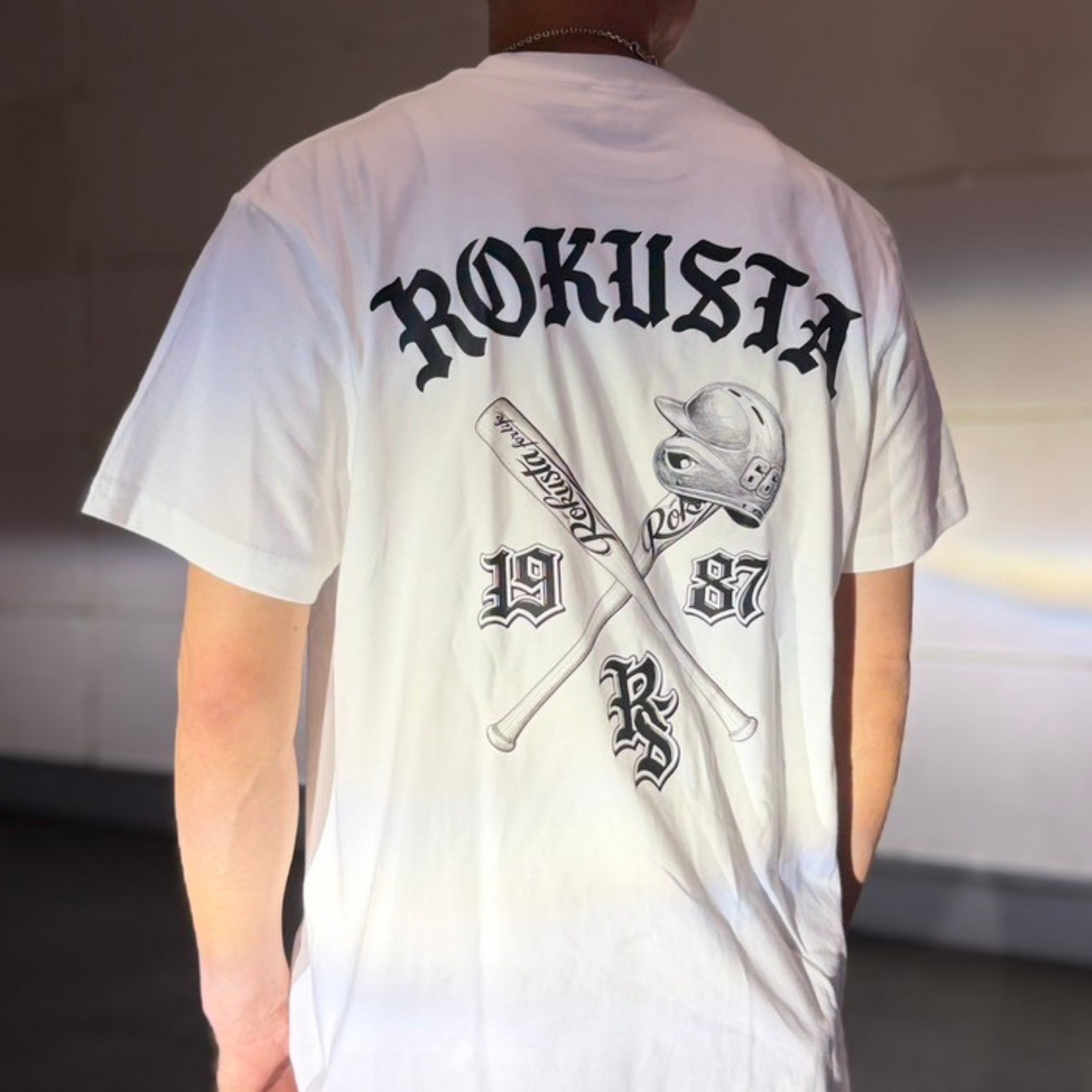 Baseball Back Print T-Shirt