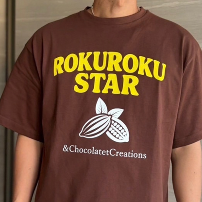 ROKUSTA×Chocolate Creations Back Print T-Shirt