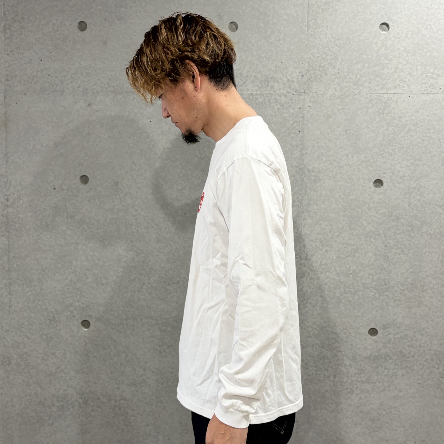 ROKUSTA Heart Embroidery Long Sleeve T-Shirt
