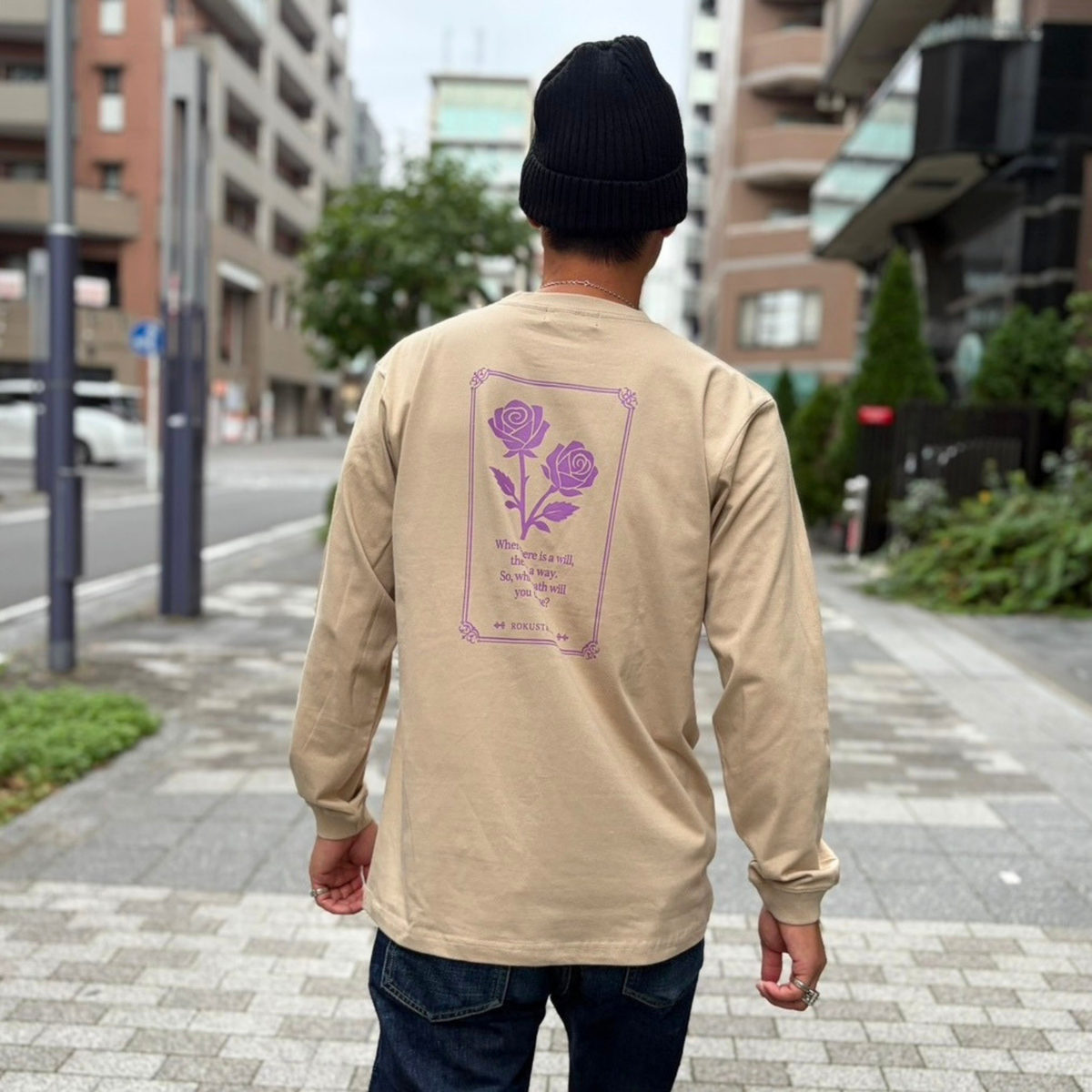 RSR Rose Graphic Long Sleeve T-Shirt